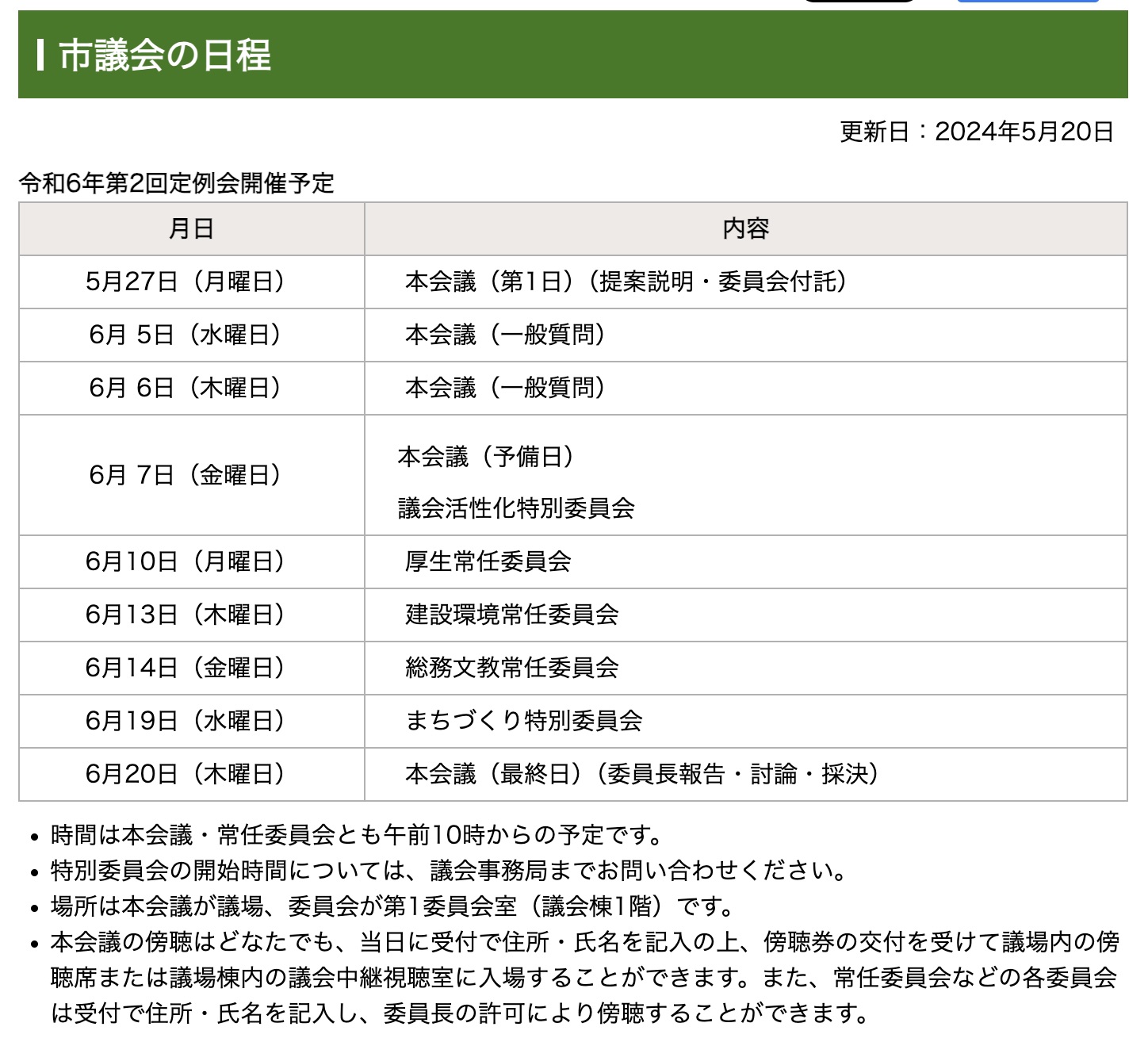 令和6年第１回定例会（3月議会）のまとめ